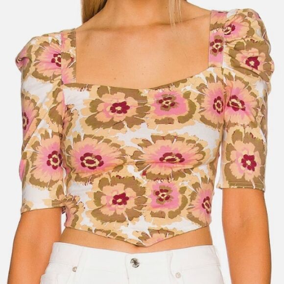FREE People Movement Give Me More Top Criss Cross Back Spring Summer Top Lg NWT - Picture 10 of 15